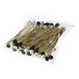 Pique en Bambou Décoré Perle 90mm (10000 Unités)