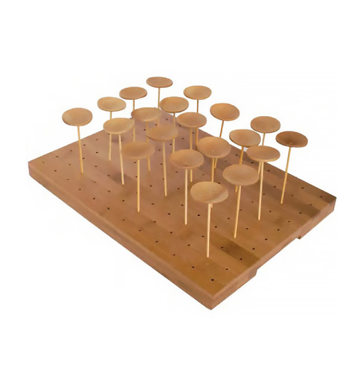 Support en Bambou pour Piques 25x30x1,3cm (1 Uté) Support en Bambou pour Piques 25x30x1,3cm (1 Uté)