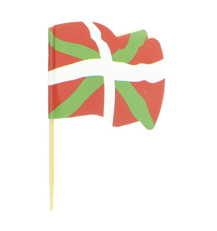 Pique en Bois Drapeau "Euskadi" 65mm (14.400 Unités) Pique en Bois Drapeau "Euskadi" 65mm (14.400 Unités)