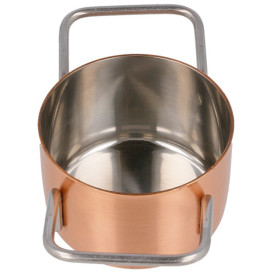 Mini Cocotte en Acier Inoxydable Cuivre Ø7x4,5cm (6 Utés)