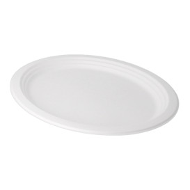 Plateau en Canne à Sucre Blanc 320x255x21mm (50 Unités)