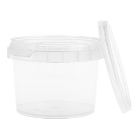 Récipient avec Couvercle Inviolable 120ml Ø6,9cm (1000 Utés)