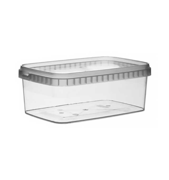 Boite plastique rectangle 1200 ml avec couvercle - Pots - topflacon