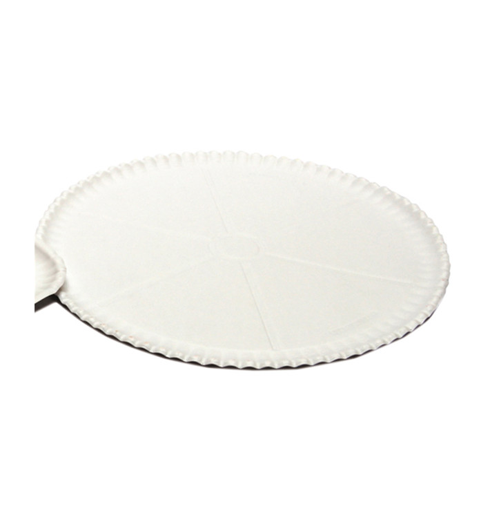 Plateau à Pizza en Carton Blanc Ø33cm (50 Unités) Plateau à Pizza en Carton Blanc Ø33cm (50 Unités)