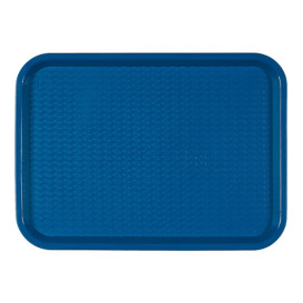 Plateau en Plastique Fast Food Bleu 27,5x35,5cm (1 Uté)