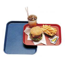 Plateau en Plastique Fast Food Bleu 27,5x35,5cm (1 Uté)