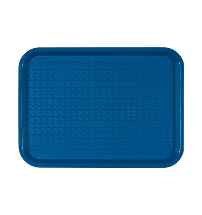 Plateau en Plastique Fast Food Bleu 30,4x41,4cm (1 Uté) Plateau en Plastique Fast Food Bleu 30,4x41,4cm (1 Uté)