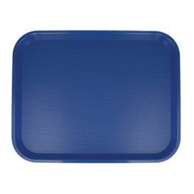 Plateau en Plastique Fast Food Bleu 35,5x45,3cm (12 Utés)