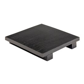 Base en Bambou Noir pour Sushi 15x15x2,5cm (1 Uté)