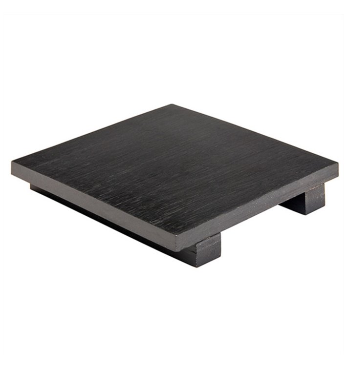 Base en Bambou Noir pour Sushi 15x15x2,5cm (40 Utés) Base en Bambou Noir pour Sushi 15x15x2,5cm (40 Utés)