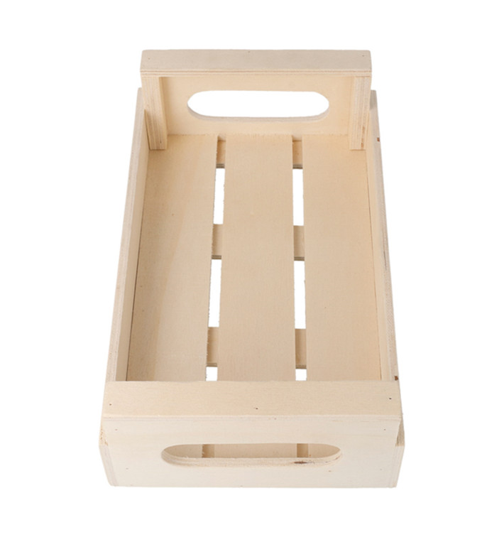Caisse Présentation avec anses en Bois 20,5x12,5x6,5cm (20 Utés) Caisse Présentation avec anses en Bois 20,5x12,5x6,5cm (20 Utés)