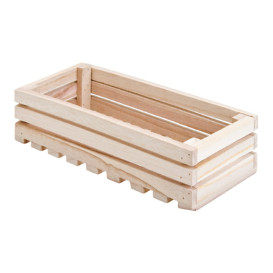 Caisse Présentation en Bois 21,6x10,2x6cm (1 Uté)