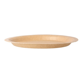 Assiette en Papier Biocoated Naturel Ø18cm (20 Utés)