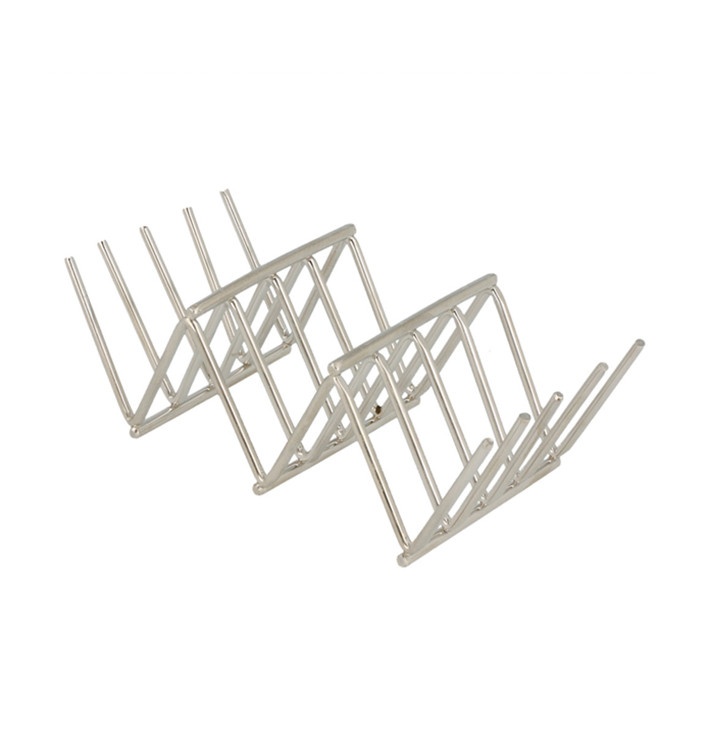 Support pour Hot Dog en Acier 118x51x37mm (1 Uté) Support pour Hot Dog en Acier 118x51x37mm (1 Uté)