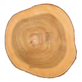 Plateau Rond Présentation en Bois Ø230x35mm (1 Uté)