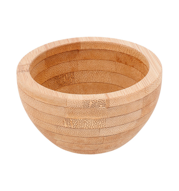 Mini Bol en Bambou Ø8x4,2cm (20 Utés) Mini Bol en Bambou Ø8x4,2cm (20 Utés)