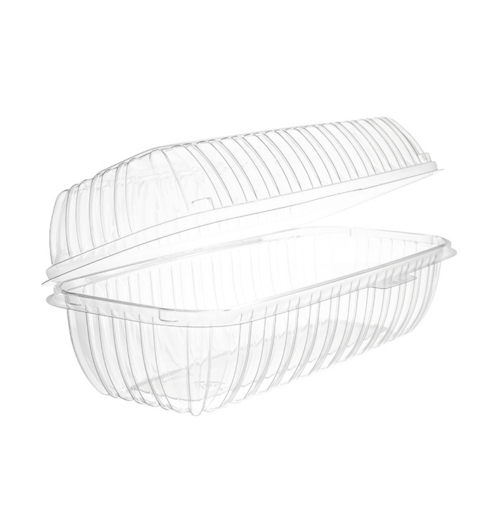 Boîte Couvercle Charnière OPS "Clear Seal" Pour Sandwich 290ml (100 Utés) Boîte Couvercle Charnière OPS "Clear Seal" Pour Sandwich 290ml (100 Utés)