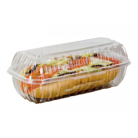 Boîte Couvercle Charnière OPS "Clear Seal" Pour Sandwich 290ml (200 Utés)