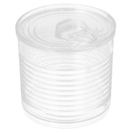 Boîte de Conserve Transparente PS 60ml Ø5,1x4,8cm (25 Utés)