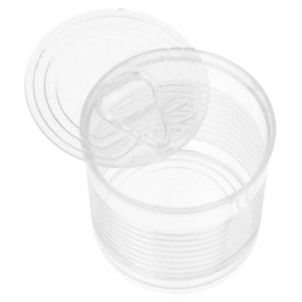 Boîte de Conserve Transparente PS 60ml Ø5,1x4,8cm (25 Utés)