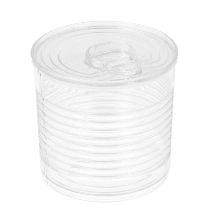 Boîte de Conserve Transparente PS 110ml Ø6x5,7cm (25 Utés) Boîte de Conserve Transparente PS 110ml Ø6x5,7cm (25 Utés)