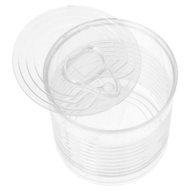 Boîte de Conserve Transparente PS 110ml Ø6x5,7cm (25 Utés)
