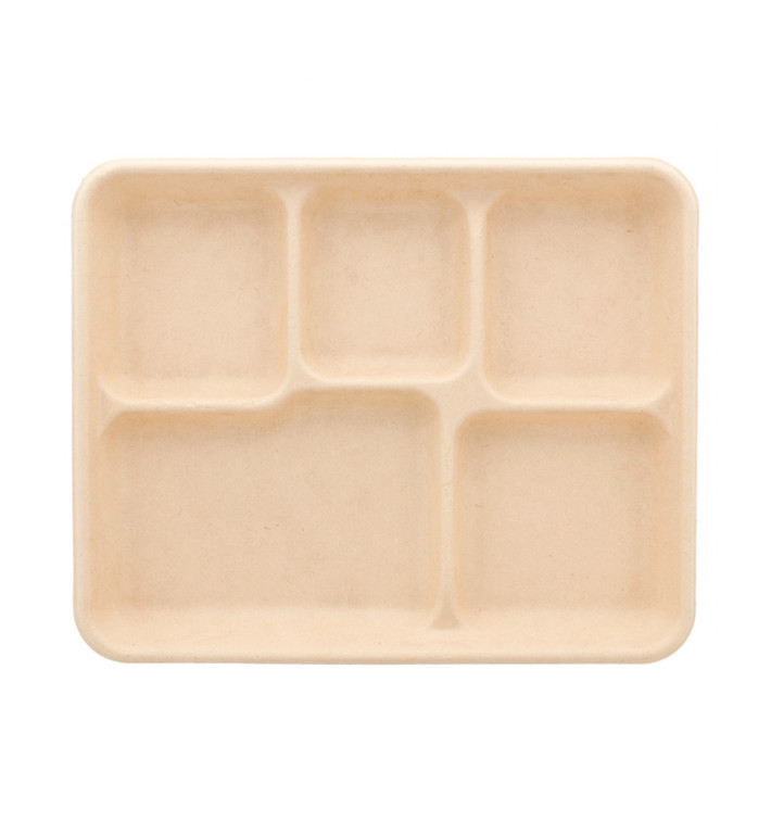 Plateau en Canne à Sucre Naturel 5C 265x215x20mm (50 Utés) Plateau en Canne à Sucre Naturel 5C 265x215x20mm (50 Utés)