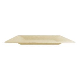 Assiette Carrée Canne à Sucre Naturel 160x160mm (50 Utés)