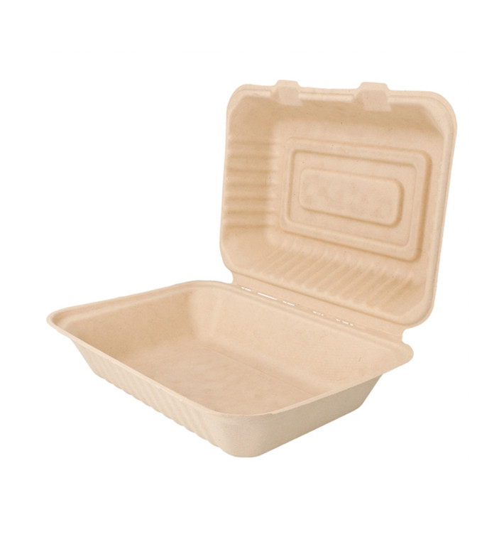 Boîte Canne à Sucre Naturel 165x225x64mm 1000ml (50 Utés) Boîte Canne à Sucre Naturel 165x225x64mm 1000ml (50 Utés)