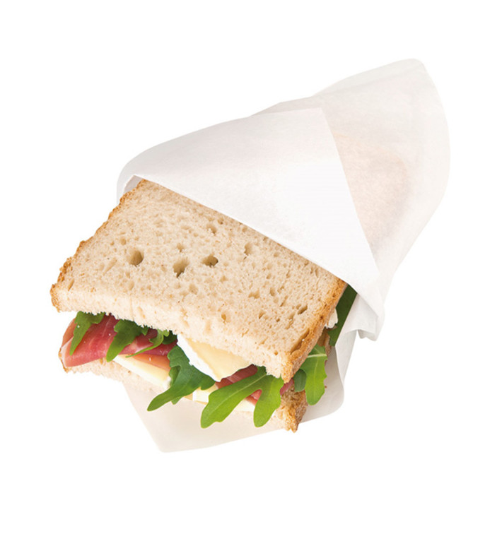 Sachet Ingraissable Ouverture latérale 18x18,2cm Blanc (3000 Utés) Sachet Ingraissable Ouverture latérale 18x18,2cm Blanc (3000 Utés)