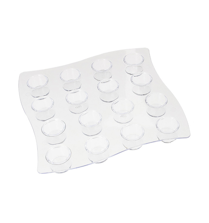 Support pr 16 Verres Tubes de 35ml 15,5x15,5x1,6cm (2 Utés) Support pr 16 Verres Tubes de 35ml 15,5x15,5x1,6cm (2 Utés)