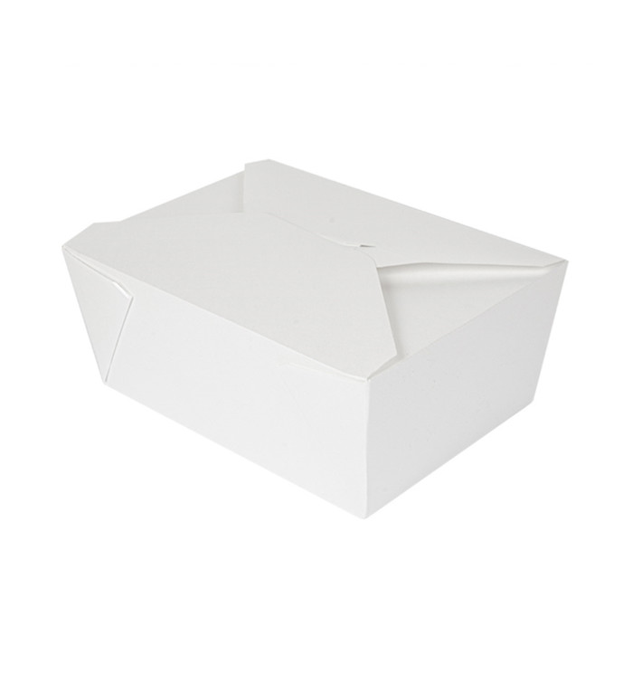 Boîte Carton Américaine Blanc 19,7x14x9cm 2880ml (50 Utés) Boîte Carton Américaine Blanc 19,7x14x9cm 2880ml (50 Utés)