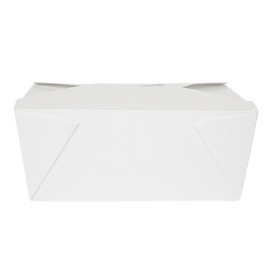Boîte Carton Américaine Blanc 19,7x14x9cm 2880ml (50 Utés)