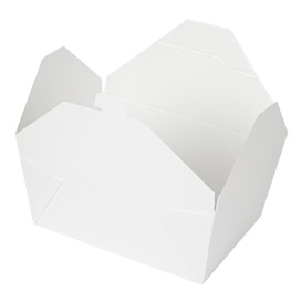 Boîte Carton Américaine Blanc 19,7x14x9cm 2880ml (50 Utés)