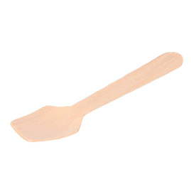 Petite Cuillère en Bois pour Glace 70mm (100 Unités)