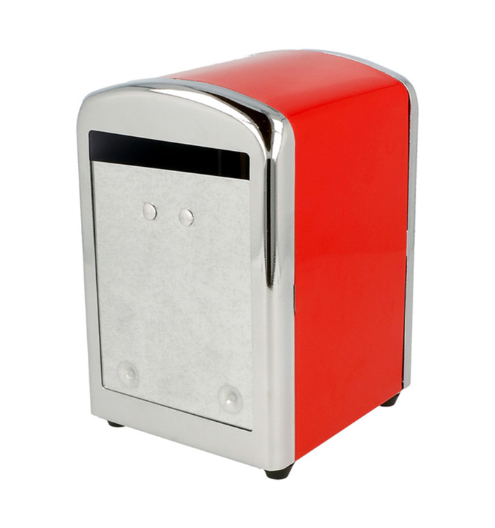 Distributeur à Serviettes Inoxydable Rouge 10,5x9,7x14cm (1 Uté) Distributeur à Serviettes Inoxydable Rouge 10,5x9,7x14cm (1 Uté)