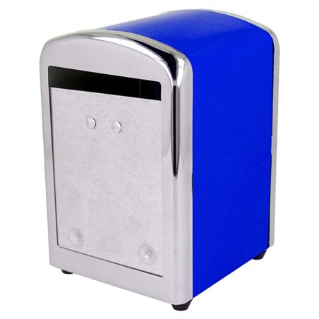 Distributeur à Serviettes Inoxydable Bleu 10,5x9,7x14cm (1 Uté)