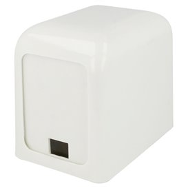 Distributeur à Serviettes Plastique Blanc 15x10x12,5cm (1 Unité)
