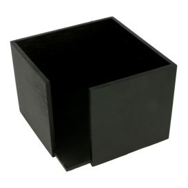 Porte-serviettes Cocktail Bambou Noir 13,5x13,5x10cm (1 Uté)