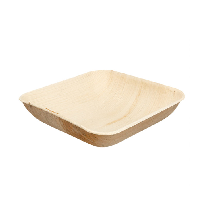 Bol en Feuilles de Palmier 15x15x4cm (200 Unités) Bol en Feuilles de Palmier 15x15x4cm (200 Unités)