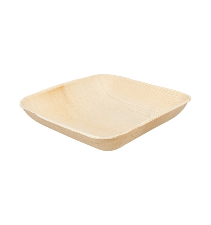Bol en Feuilles de Palmier 20x20x4cm (25 Unités) Bol en Feuilles de Palmier 20x20x4cm (25 Unités)