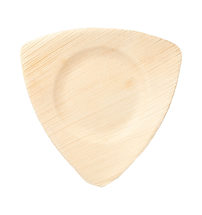 Assiette Feuilles de Palmier Triangle 15x13x1cm (25 Unités) Assiette Feuilles de Palmier Triangle 15x13x1cm (25 Unités)