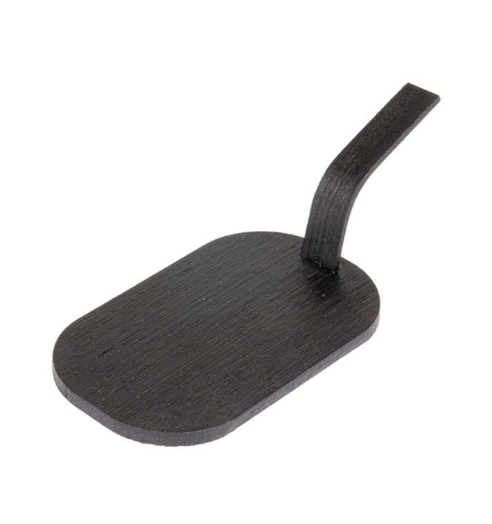 Mini Pelle Bambou Noire Pour Tapas 8x5 cm (400 Utés) Mini Pelle Bambou Noire Pour Tapas 8x5 cm (400 Utés)