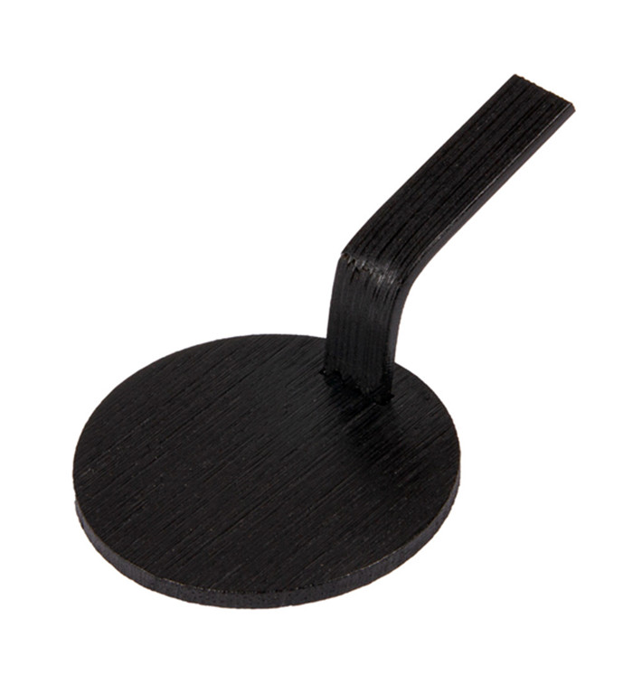 Mini Pelle Bambou Noire Pour Tapas Ø5 cm (400 Utés) Mini Pelle Bambou Noire Pour Tapas Ø5 cm (400 Utés)