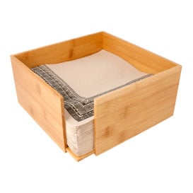 Porte-serviettes en Bambou 21x21x10cm (1 Uté)