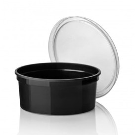 Pot en Plastique Noir 350cc  Ø11,5cm (50 Unités)
