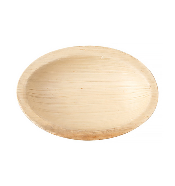 Mini Bol Ovale Feuilles de Palmier 9x6x1,5cm (25 Utés) Mini Bol Ovale Feuilles de Palmier 9x6x1,5cm (25 Utés)