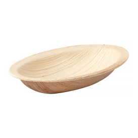 Mini Bol Ovale Feuilles de Palmier 9x6x1,5cm (25 Utés)