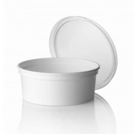 Pot en Plastique Blanc 350 ml Ø11,5cm (50 Utés)