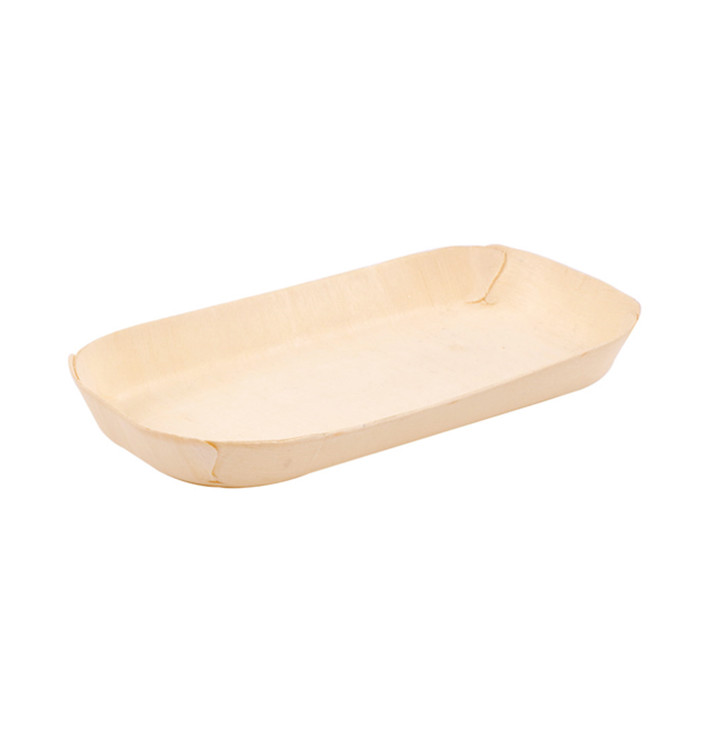 Barquette en Bois Rectangulaire 14,5x7x1,3cm (50 Utés) Barquette en Bois Rectangulaire 14,5x7x1,3cm (50 Utés)